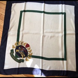Vintage Burberry Silk Scarf